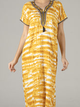 Evolove Loose Fit Nighty Long Maxi Sleepwear Nightgown for Women's or Ladies with Stylish Button or Zipper Viscose Liva Printed Super Soft Comfortable Design